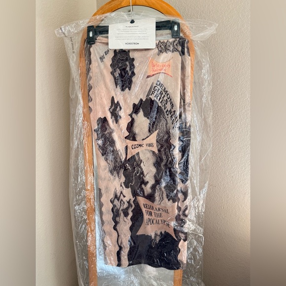 🪐RARE Elliss Skirt🪐 London Brand Cosmic Vibes Midi Skirt Spring Summer Trend - Picture 5 of 12